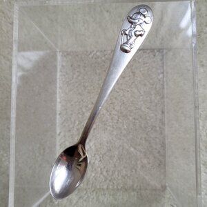 Vintage Reed & Barton Silver Plated Disney Mickey Mouse Child Baby Feeding Spoon
